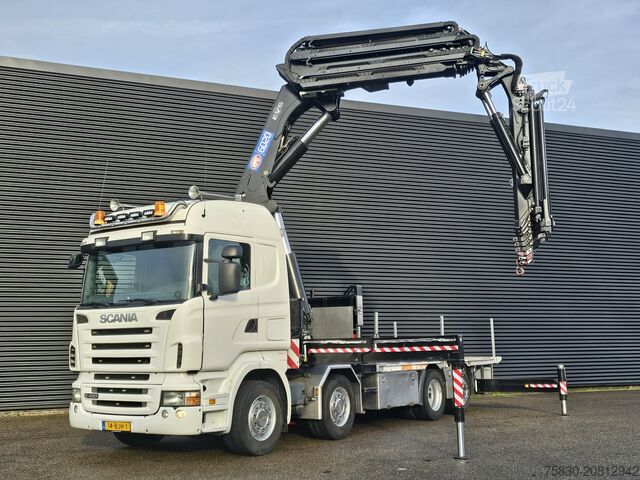 Ladepritsche Scania R480 8X2 / HMF 60 t/m + JIB / RETARDER