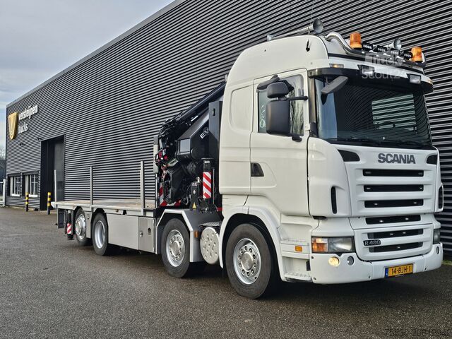 Ladepritsche Scania R480 8X2 / HMF 60 t/m + JIB / RETARDER