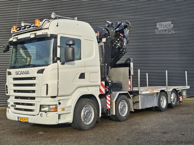Ladepritsche Scania R480 8X2 / HMF 60 t/m + JIB / RETARDER