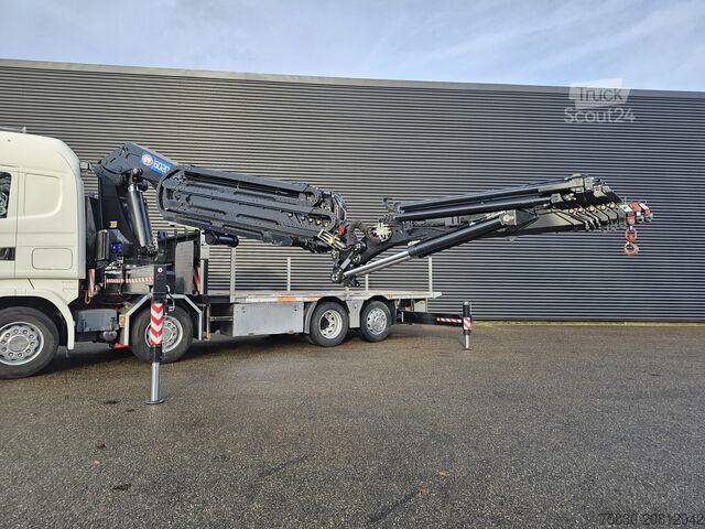 Ladepritsche Scania R480 8X2 / HMF 60 t/m + JIB / RETARDER