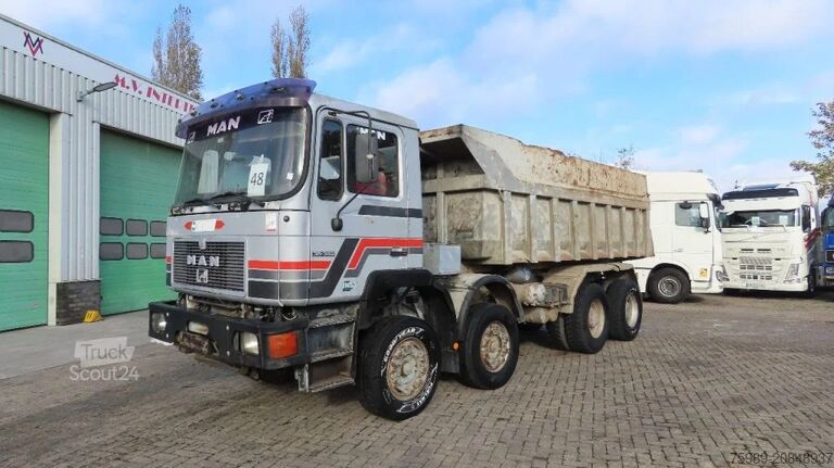 Kipper MAN 35.362 8x4 Euro 2, ZF manual gearbox, VERY clean