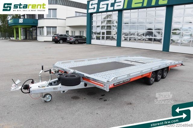 Príves na prepravu áut BRIAN JAMES TRAILERS T-Transporter, Rampen, Seilwinde, Kippbar, Alu