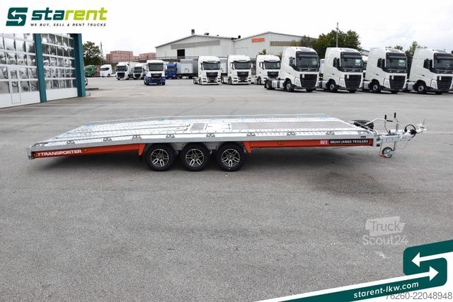Príves na prepravu áut BRIAN JAMES TRAILERS T-Transporter, Rampen, Seilwinde, Kippbar, Alu