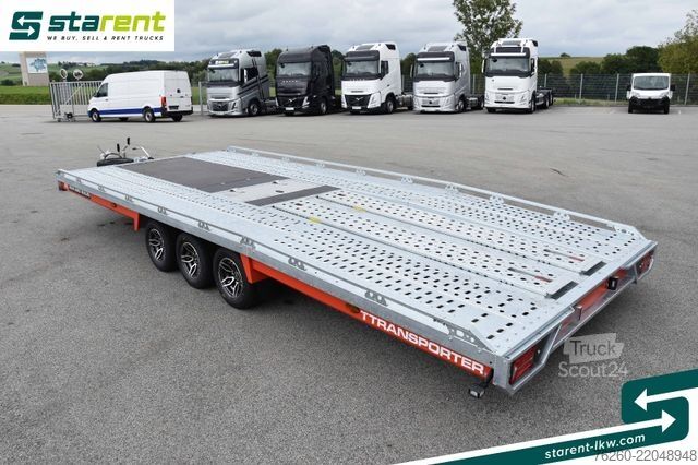 Príves na prepravu áut BRIAN JAMES TRAILERS T-Transporter, Rampen, Seilwinde, Kippbar, Alu