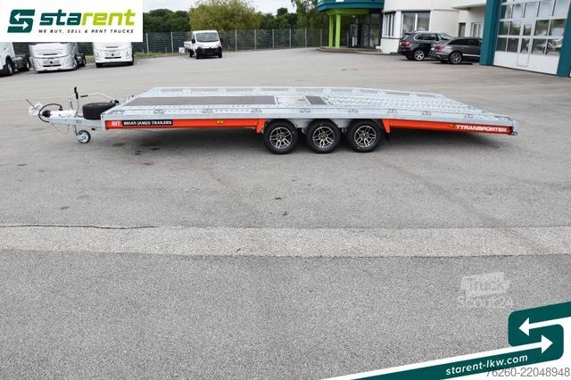 Príves na prepravu áut BRIAN JAMES TRAILERS T-Transporter, Rampen, Seilwinde, Kippbar, Alu