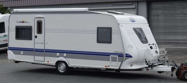 Wohnwagen HOBBY Excellent 540 UFE mit Markise und Vorzelt