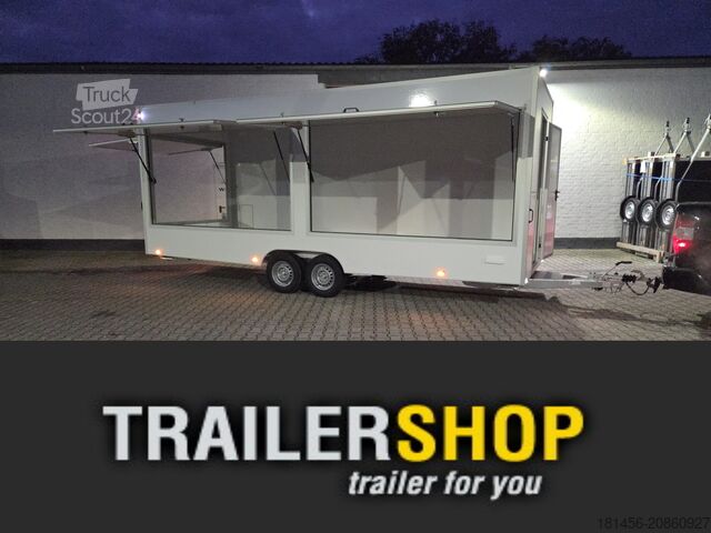 Remolque de venta trailershop Verkaufsanhänger 620x220x230cm 3 Klappen