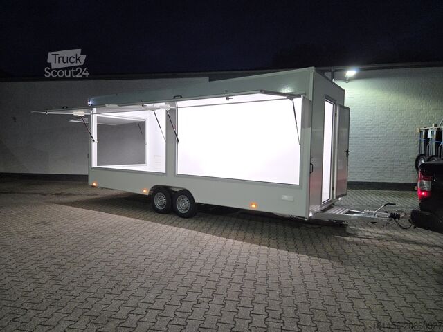 Remolque de venta trailershop Verkaufsanhänger 620x220x230cm 3 Klappen
