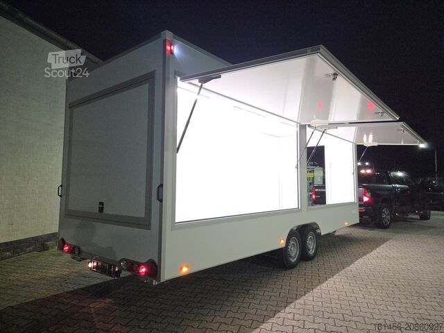 Remolque de venta trailershop Verkaufsanhänger 620x220x230cm 3 Klappen