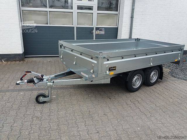 Remolque de turismos Neptun 2000kg Tandem Pritsche 320x168x40cm Stahlwände direkt und günstig