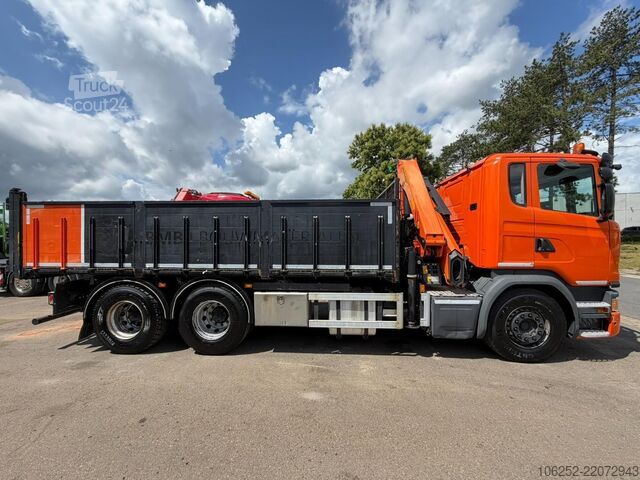 Tippbil med kran Scania G450 6x4 TIPPER + CRANE PALFINGER PK 19.001 SLD...