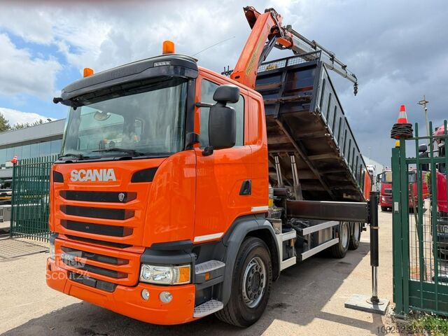Ladepritsche Scania G450 6x4 PRITSCHE + KRAN PALFINGER PK 19.001 SL...