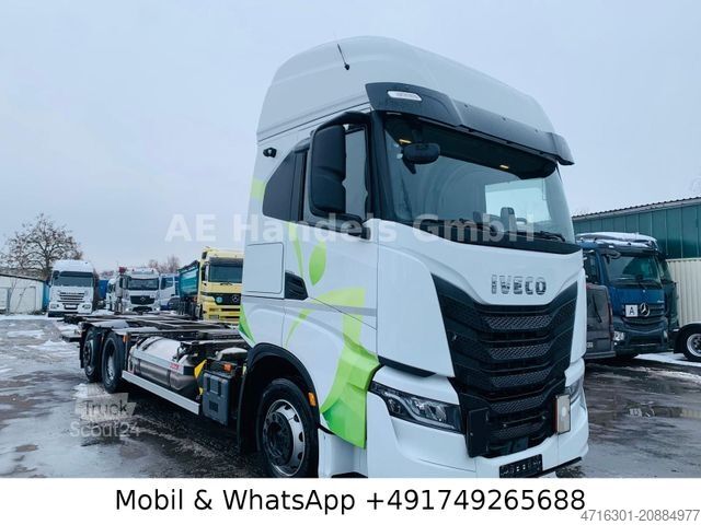 Camion con cassone intercambiabile IVECO SWay 460 AS BDF LNG*Retarder/Lenk+Lift/LBW/Multi