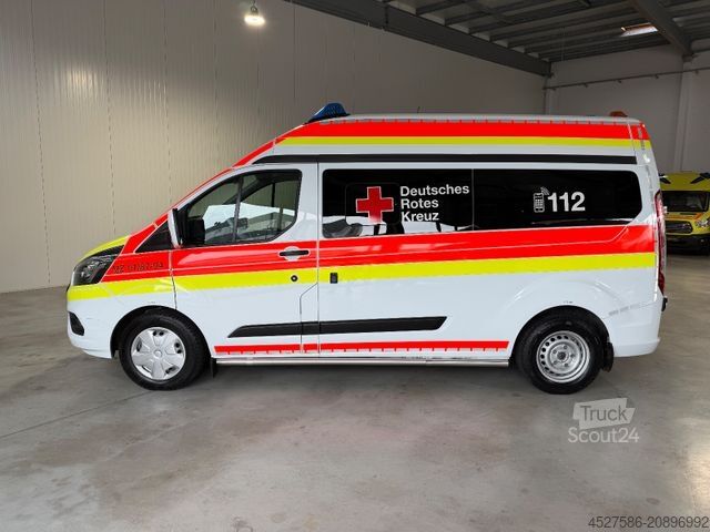 Samochód strażacki FORD Transit Custom 2.0L*KTW*KRANKENWAGEN*LIEGE+STUHL