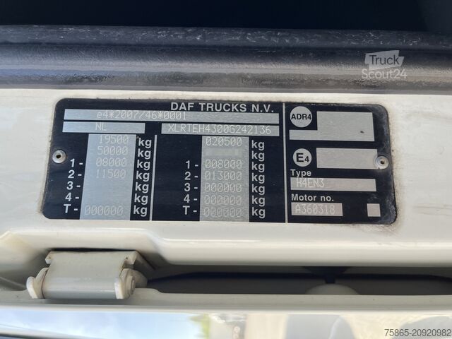 MTS standard DAF XF 480 FT SSC / 841 dkm / New Tacho / 2 Tanks /...