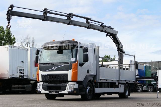 Vrachtauto met open laadbak VOLVO FL 280 Pritsche Kran HIAB Bordwände Euro 6