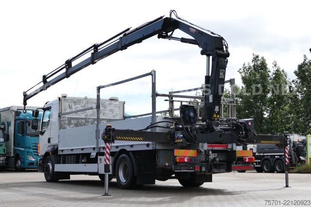 Vrachtauto met open laadbak VOLVO FL 280 Pritsche Kran HIAB Bordwände Euro 6