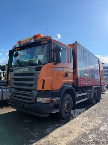 Szemetesautó SCANIA R 400 6X2 MÜLLWAGEN