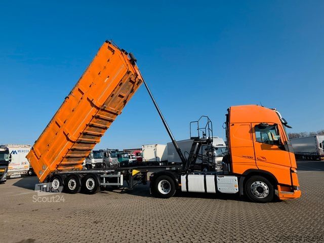 Kippipuoliperävaunu KEMPF MULDE MIT KLAPPE!! / VOLVO 500 / KOMPLETT !!
