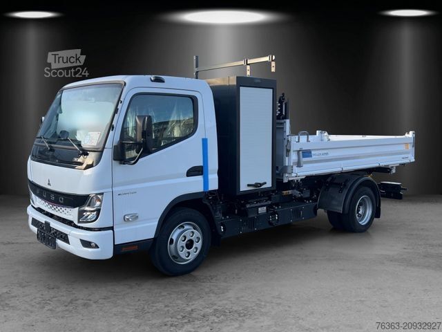 Furgón volquete  7C18M eCanter Meiller Trigenius 3-Seiten mit Box