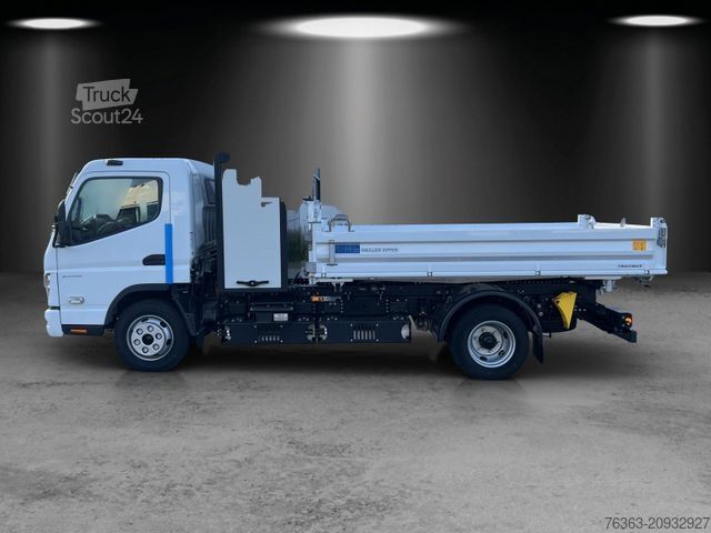 Furgón volquete  7C18M eCanter Meiller Trigenius 3-Seiten mit Box