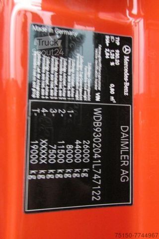 Γερανός τοποθετημένος σε φορτηγό MERCEDES-BENZ 2544 6x2 KRAN HIAB 288E-5HIPRO+JIB Nr: 122