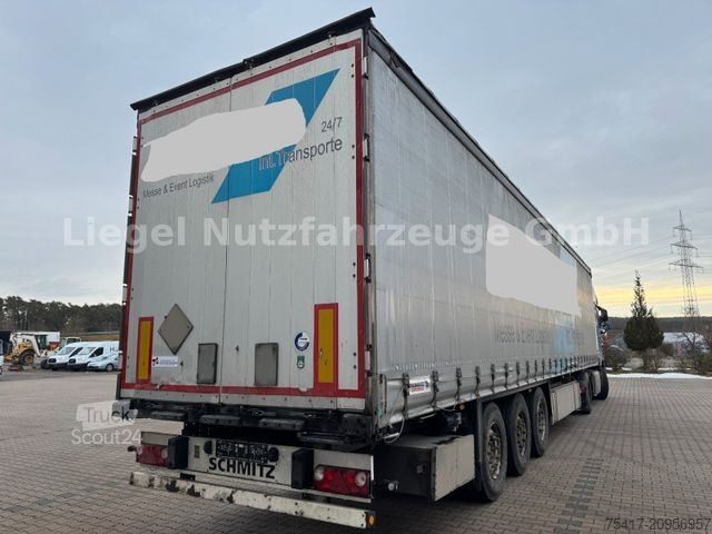 Semi-reboque aberto com lona SCHMITZ CARGOBULL SCB S3T standard*Lift*SP*TÜV*Palettenkasten