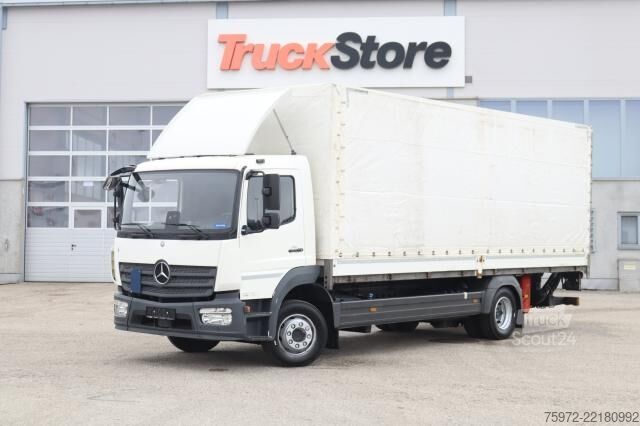 Camión plataforma con toldo Mercedes-Benz Atego 1224 L