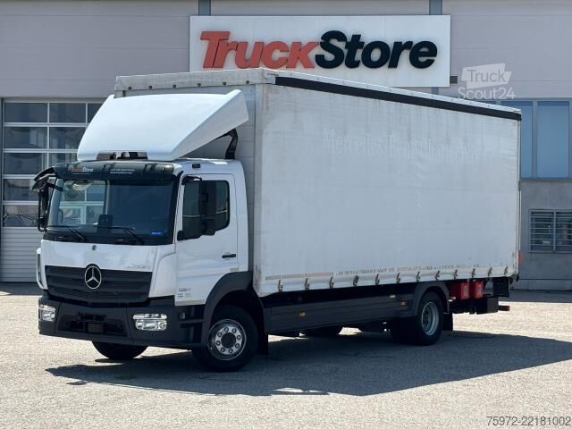 Autocarro con pianale e telone  Atego 1224L EDSCHA Curtainsider