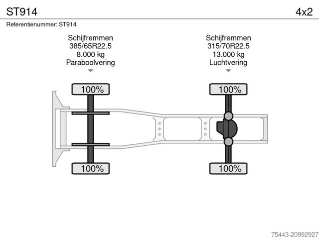 Standaard-SZM DAF XG 480 FT - ST914 TraXon – MX Engine brake – AD...