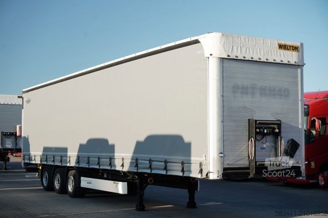 Open oplegger met zeil WIELTON FIRANKA / MEGA / SYSTEM BDE - ROZSUWANE S?UPKI /