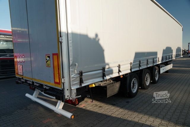 Open oplegger met zeil WIELTON FIRANKA / MEGA / SYSTEM BDE - ROZSUWANE S?UPKI /