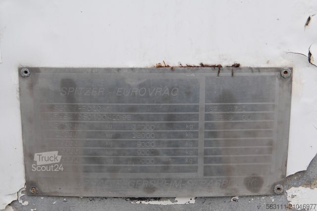 Semi-remorque silo SPITZER CEMENTONACZEPA / 37 000 L / SILOS / 3 KOMORY / O