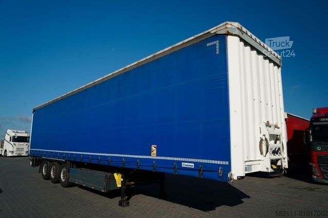 Auflieger mit Pritsche & Plane KRONE FIRANKA / STANDARD / KOSZ NA PALETY / O? PODNOS