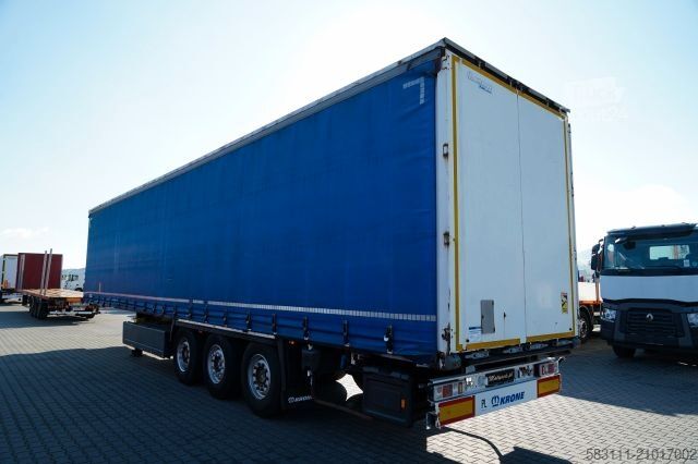 Auflieger mit Pritsche & Plane KRONE FIRANKA / STANDARD / KOSZ NA PALETY / O? PODNOS