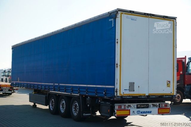 Auflieger mit Pritsche & Plane KRONE FIRANKA / STANDARD / KOSZ NA PALETY / O? PODNOS