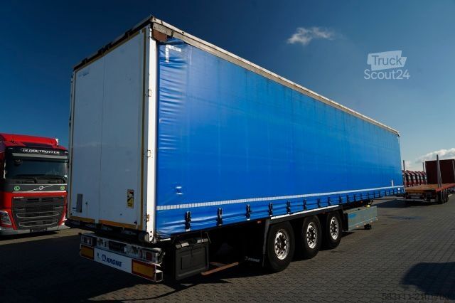 Auflieger mit Pritsche & Plane KRONE FIRANKA / STANDARD / KOSZ NA PALETY / O? PODNOS