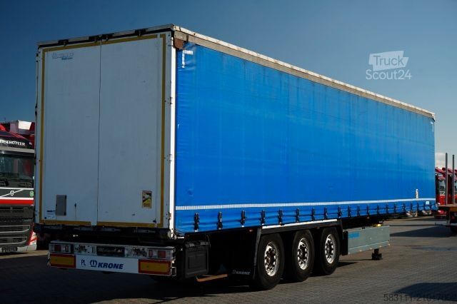 Auflieger mit Pritsche & Plane KRONE FIRANKA / STANDARD / KOSZ NA PALETY / O? PODNOS