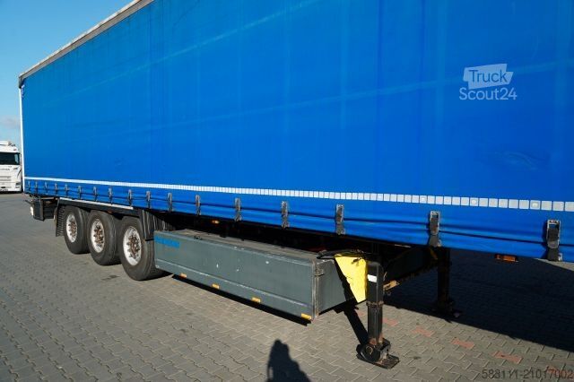 Auflieger mit Pritsche & Plane KRONE FIRANKA / STANDARD / KOSZ NA PALETY / O? PODNOS