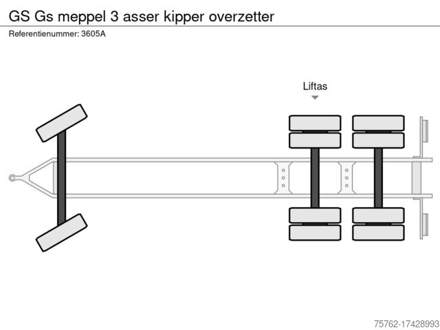 Camion de gunoi GS Gs meppel 3 asser kipper overzetter