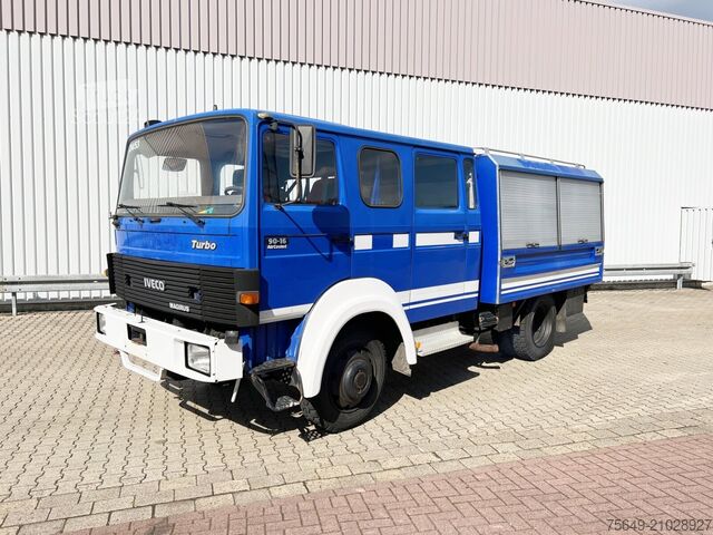 Бортовой грузовик Iveco-Magirus 90-16 AW 4x4 Doka 90-16 AW 4x4 Doka, 20x VORHANDEN, Mannschaftswagen