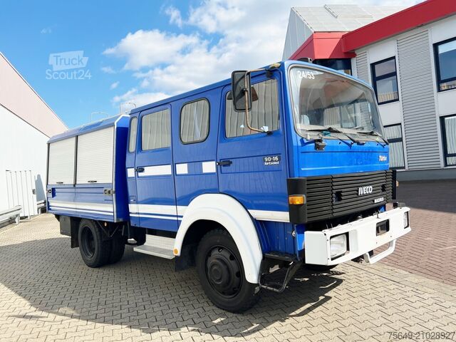 Бортовой грузовик Iveco-Magirus 90-16 AW 4x4 Doka 90-16 AW 4x4 Doka, 20x VORHANDEN, Mannschaftswagen