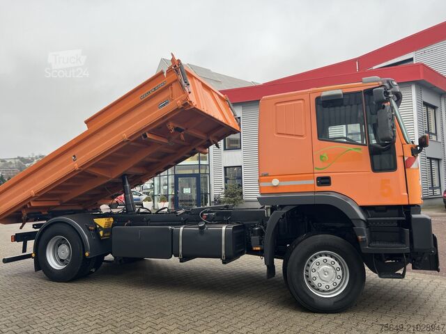 Camion-benne tricar Iveco-Magirus Trakker 190E350 4x4 Trakker 190E350 4x4, Winterdienstausstattung, Meiller-Kipper