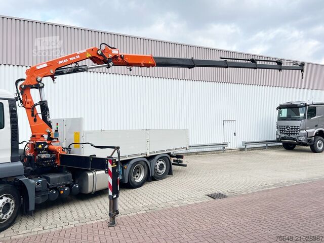 Grue montée sur camion MAN TGS 26.360/400 6x2-4 BL TGS 26.360/400 6x2-4 BL, Lenk-/Lift, Kran Atlas AK 206.3E A5, Funk