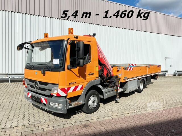 Grue montée sur camion Mercedes-Benz Atego 1024 L 4x2 Atego 1024 L 4x2 mit Kran Fassi F80A.0.21
