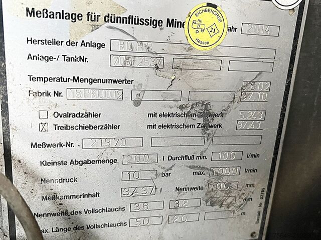 Camion-citerne Scania R450 4x2 R450 4x2, Retarder, ADR, Rohr Tank, ca. 14400l