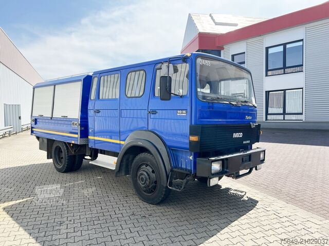 Бортовой грузовик Iveco-Magirus 90-16 AW 4x4 Doka 90-16 AW 4x4 Doka, Mannschaftswagen