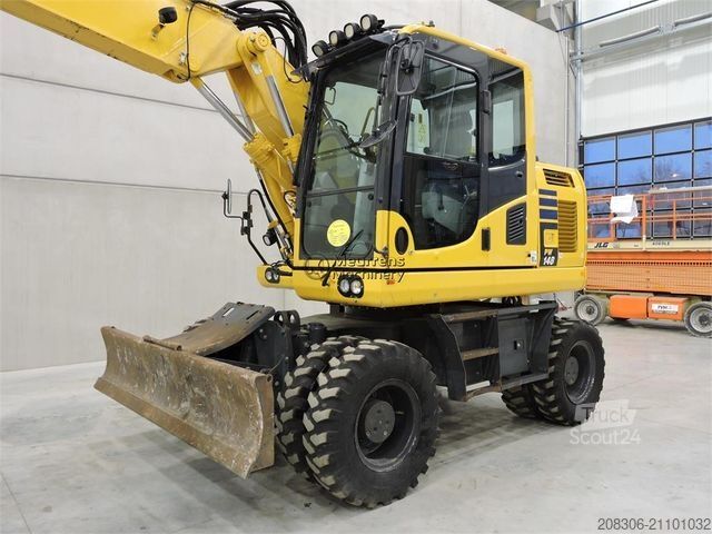 Mobile excavator KOMATSU PW148-10
