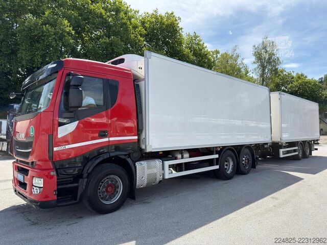 Camion frigorific IVECO STRALIS 420 6X2 KÜHLKOFFER + ANHÄNGER SCHUH 2019