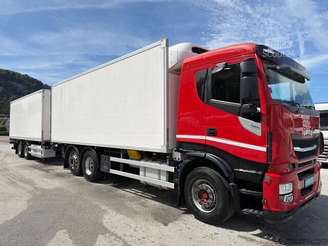 Camion frigorific IVECO STRALIS 420 6X2 KÜHLKOFFER + ANHÄNGER SCHUH 2019